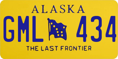 AK license plate GML434