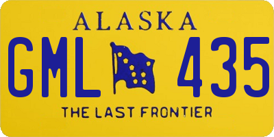 AK license plate GML435