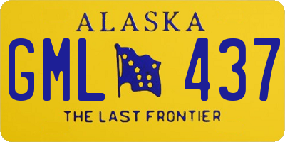 AK license plate GML437