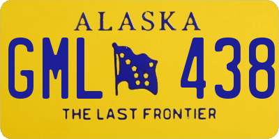 AK license plate GML438