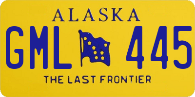 AK license plate GML445