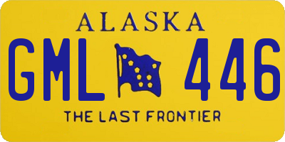 AK license plate GML446
