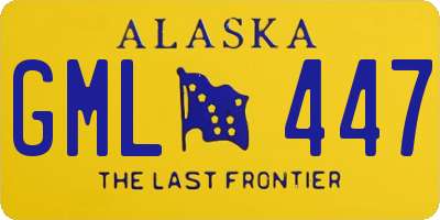 AK license plate GML447