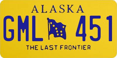 AK license plate GML451