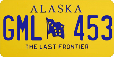 AK license plate GML453