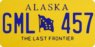 AK license plate GML457