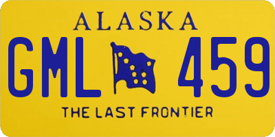 AK license plate GML459