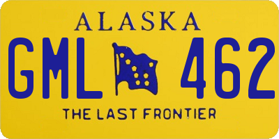 AK license plate GML462