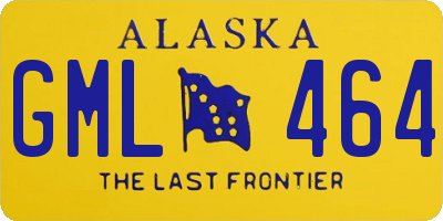 AK license plate GML464