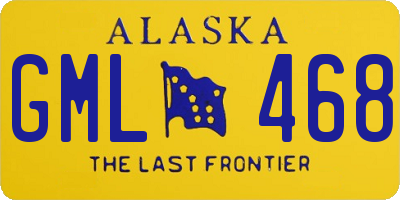 AK license plate GML468