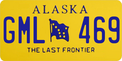 AK license plate GML469