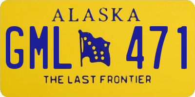 AK license plate GML471