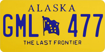 AK license plate GML477