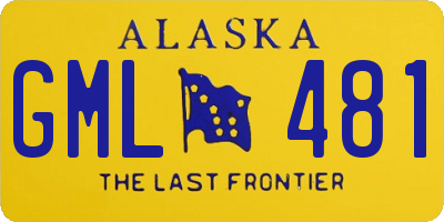AK license plate GML481