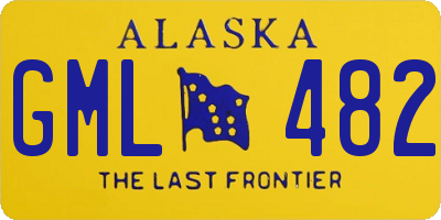 AK license plate GML482