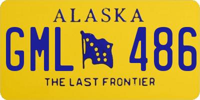 AK license plate GML486