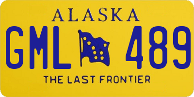 AK license plate GML489