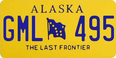 AK license plate GML495