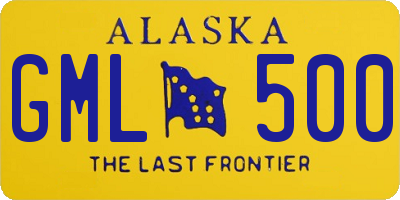 AK license plate GML500