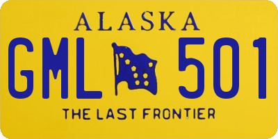 AK license plate GML501