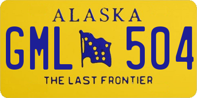 AK license plate GML504