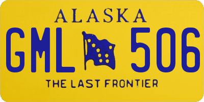 AK license plate GML506