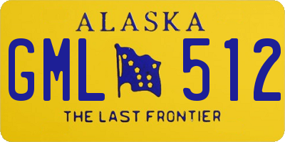 AK license plate GML512