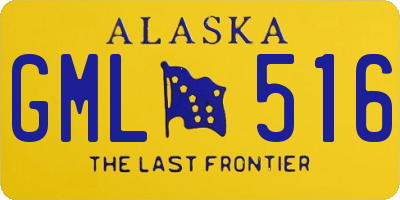 AK license plate GML516