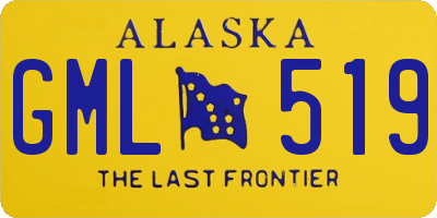 AK license plate GML519