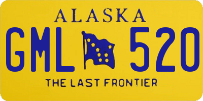 AK license plate GML520