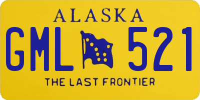 AK license plate GML521