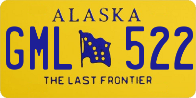 AK license plate GML522