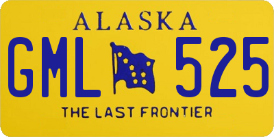 AK license plate GML525