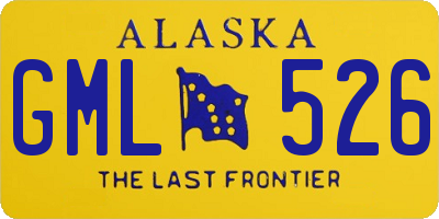 AK license plate GML526