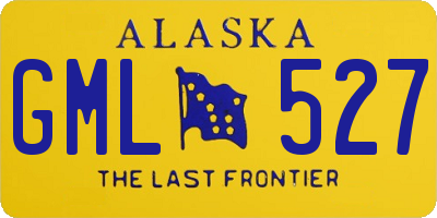 AK license plate GML527