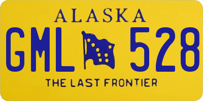 AK license plate GML528