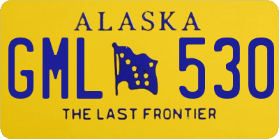 AK license plate GML530