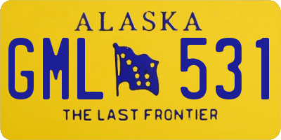 AK license plate GML531