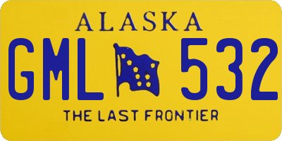 AK license plate GML532