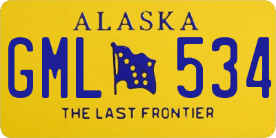 AK license plate GML534