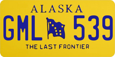 AK license plate GML539