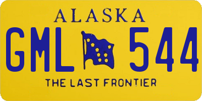 AK license plate GML544