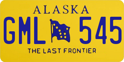 AK license plate GML545