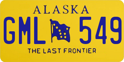 AK license plate GML549