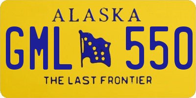 AK license plate GML550