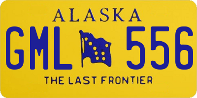 AK license plate GML556