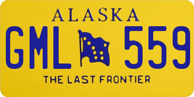 AK license plate GML559