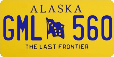 AK license plate GML560