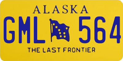 AK license plate GML564