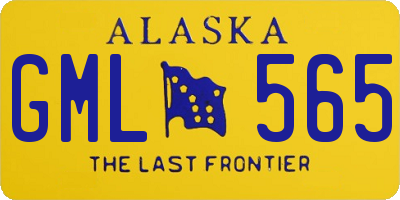 AK license plate GML565